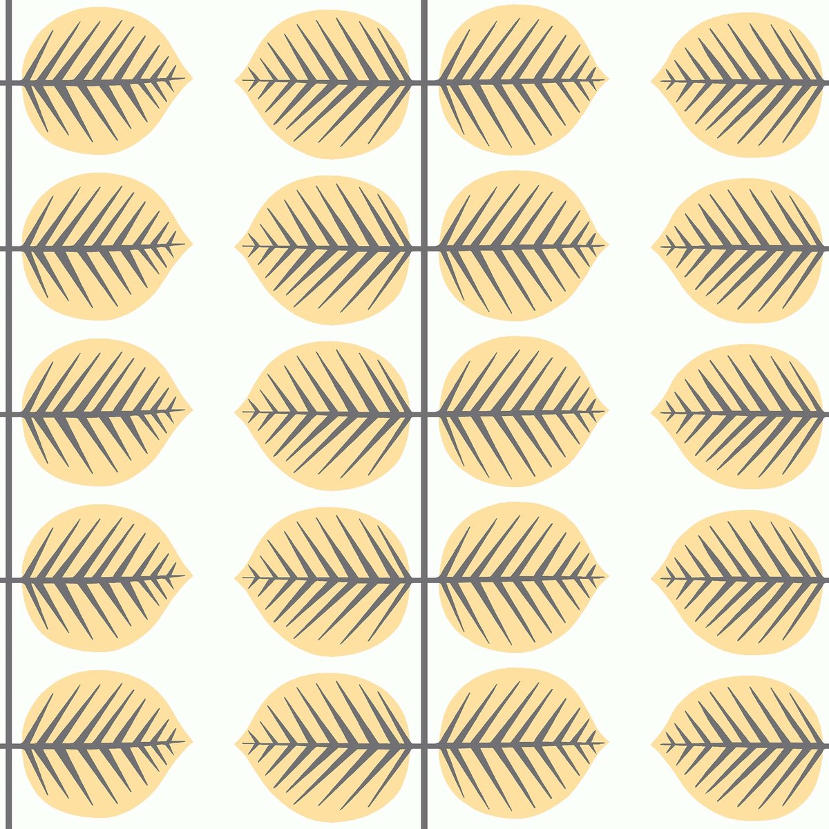 Boråstapeter Vliesbehang 6244 - Scandinavian Designers Mini - Modern Geel - 53cm x 10.05m