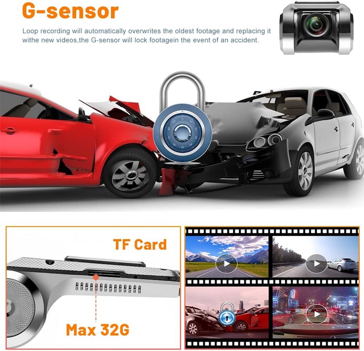 Dashcam Auto – Auto Camera – Dashcam - Autorit opname – foto 5