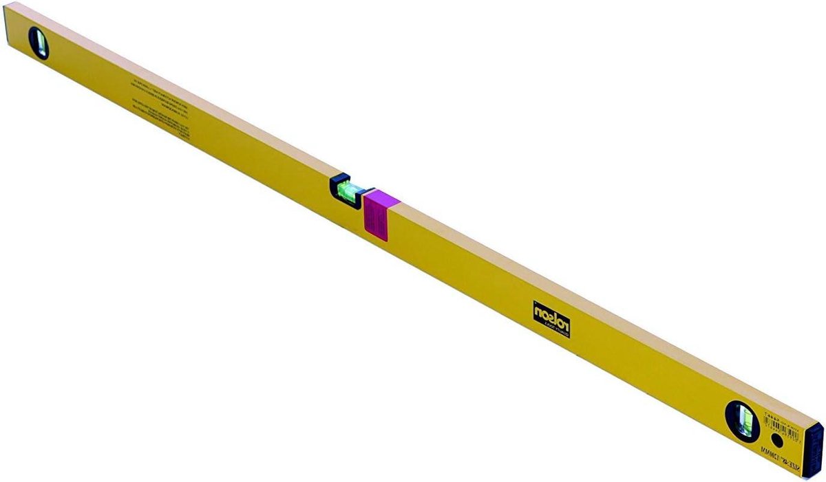 Waterpas Aluminium - Meetlat Libelle - Muren Uitlijnen - Drie Meet Libellen - 120 cm - Zilver