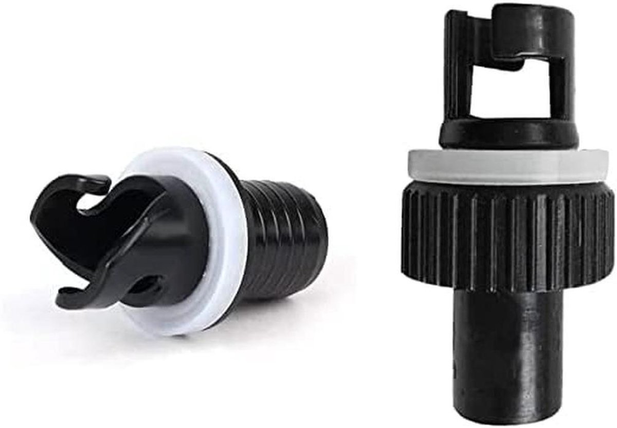 Ventiel Adapter - Kajak Adapter - Boot Opblazen - H-R Klep - 2 Stuks - Zwart