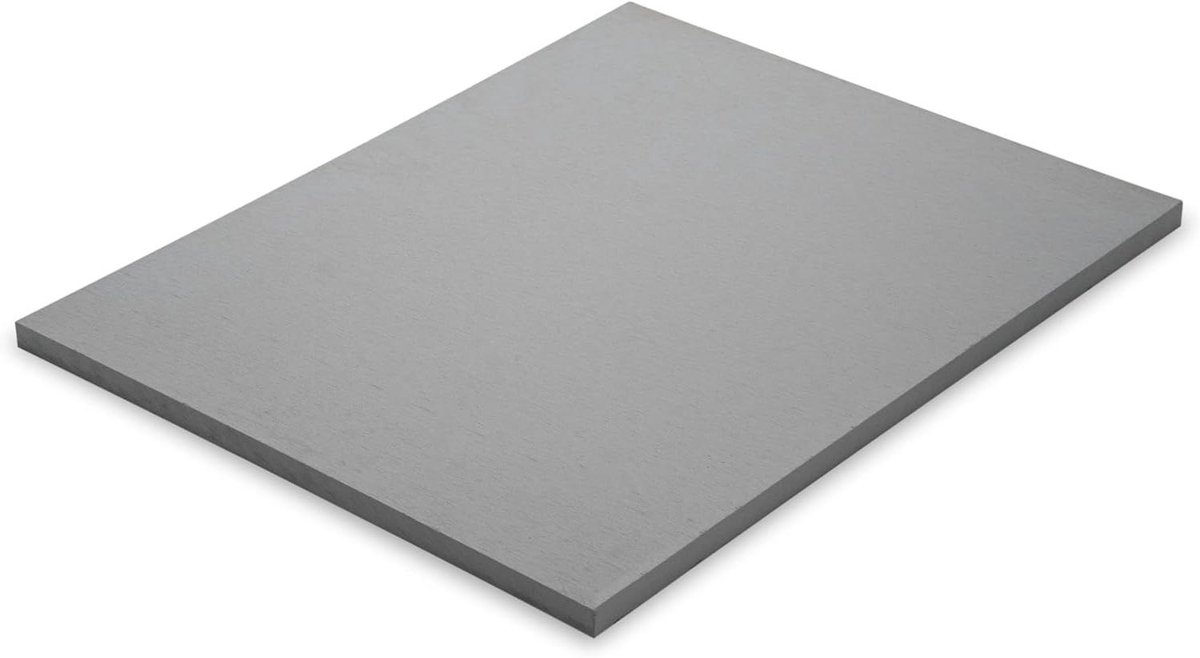 Calciumsilicaatplaat - Isolatieplaat CaSi - Kachel Isoleren - Lage Warmtegeleiding - 500x300x50 mm - Grijs