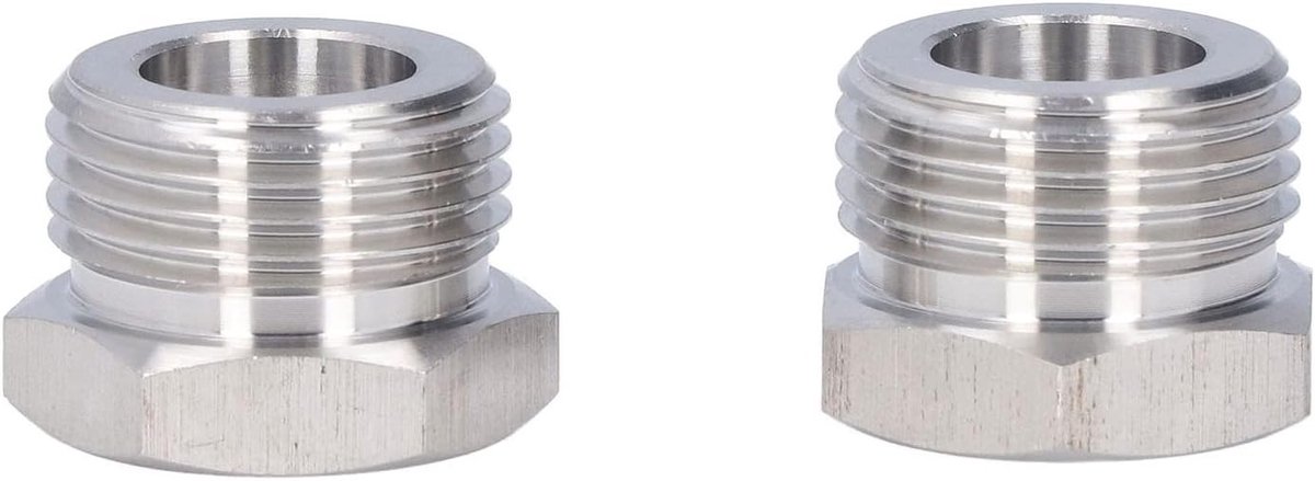 Stainless Steel Barrel Adapter met G5/8 Buiten- en 1/4MFL Binnen Draad voor Perfecte Verbindingen