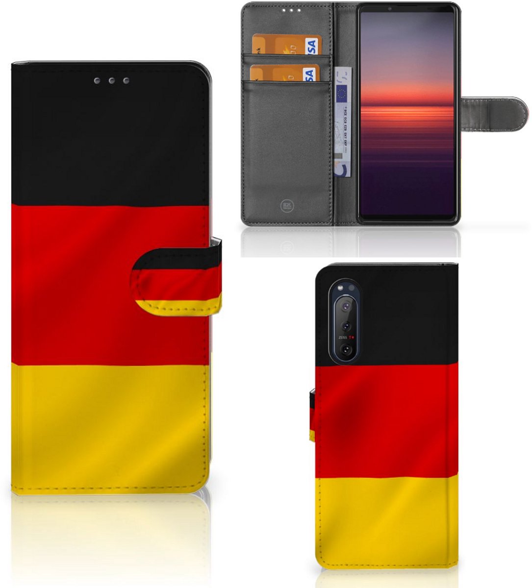 Book Case voor Sony Xperia 5II Bookstyle Case Duitsland