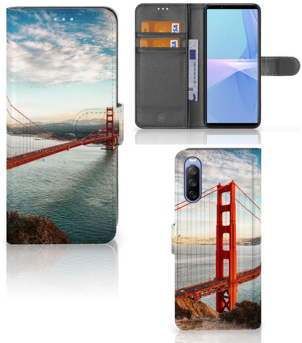 Sony Xperia 10 III Flip Cover Golden Gate Bridge