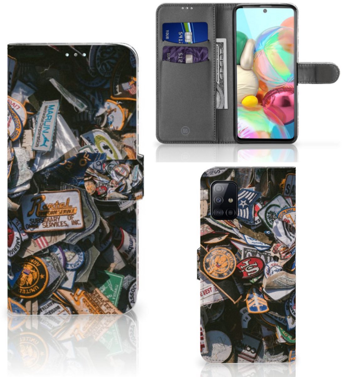 Samsung Galaxy A71 Telefoonhoesje met foto Badges