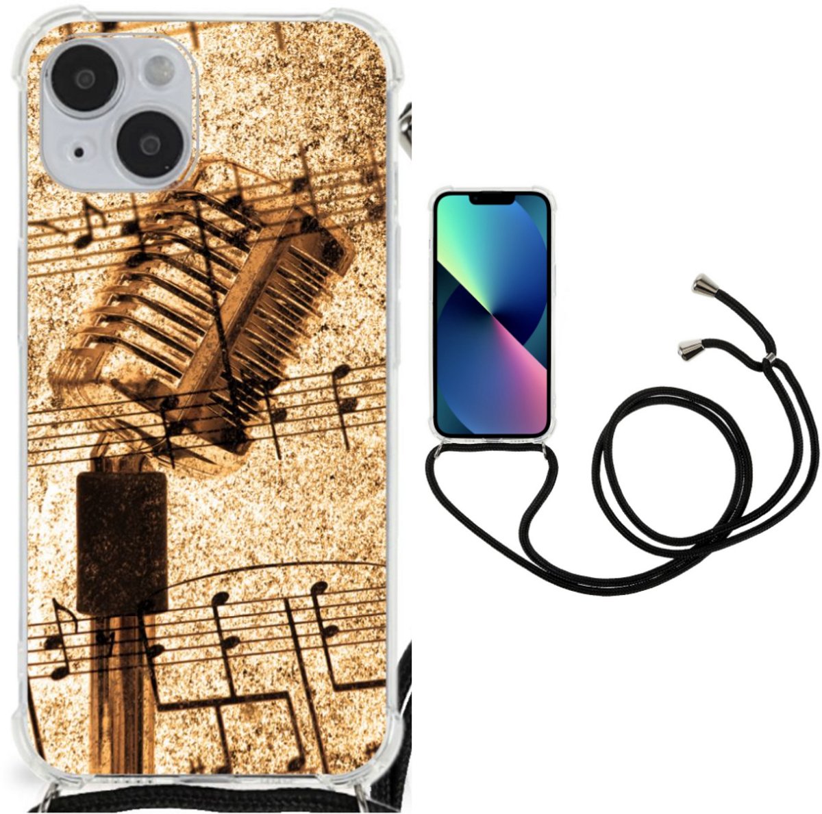iPhone 14 Plus Anti-shock Hoesje met foto Bladmuziek