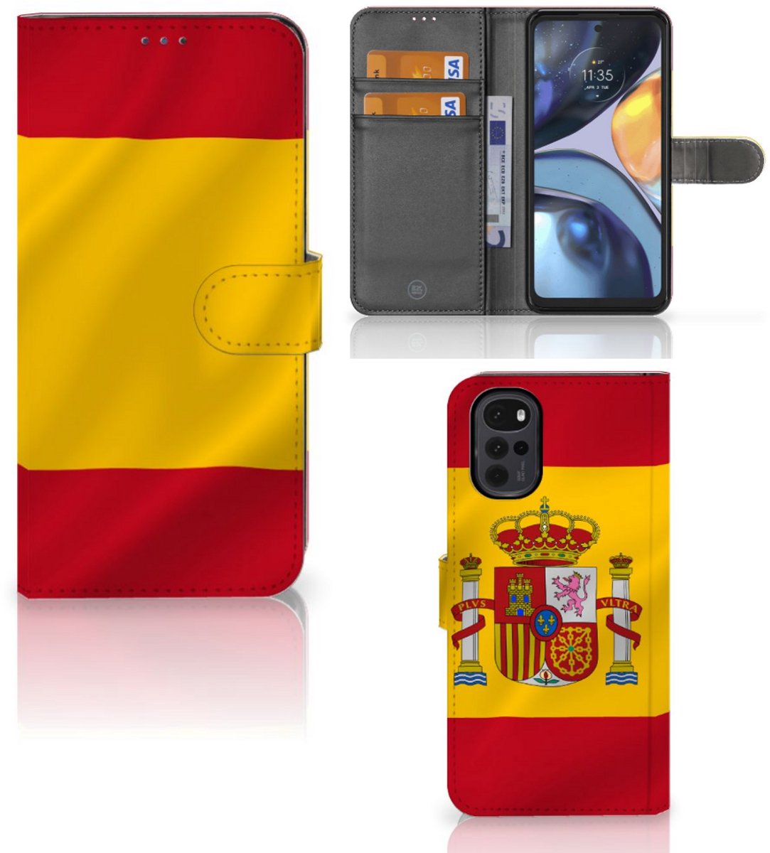 Motorola Moto G22 Bookstyle Case Spanje