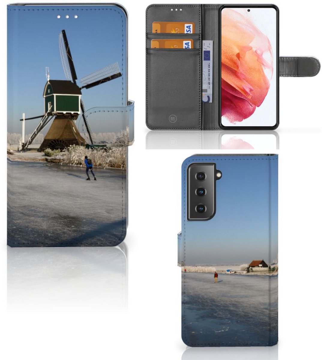 Samsung Galaxy S21 Flip Cover Schaatsers