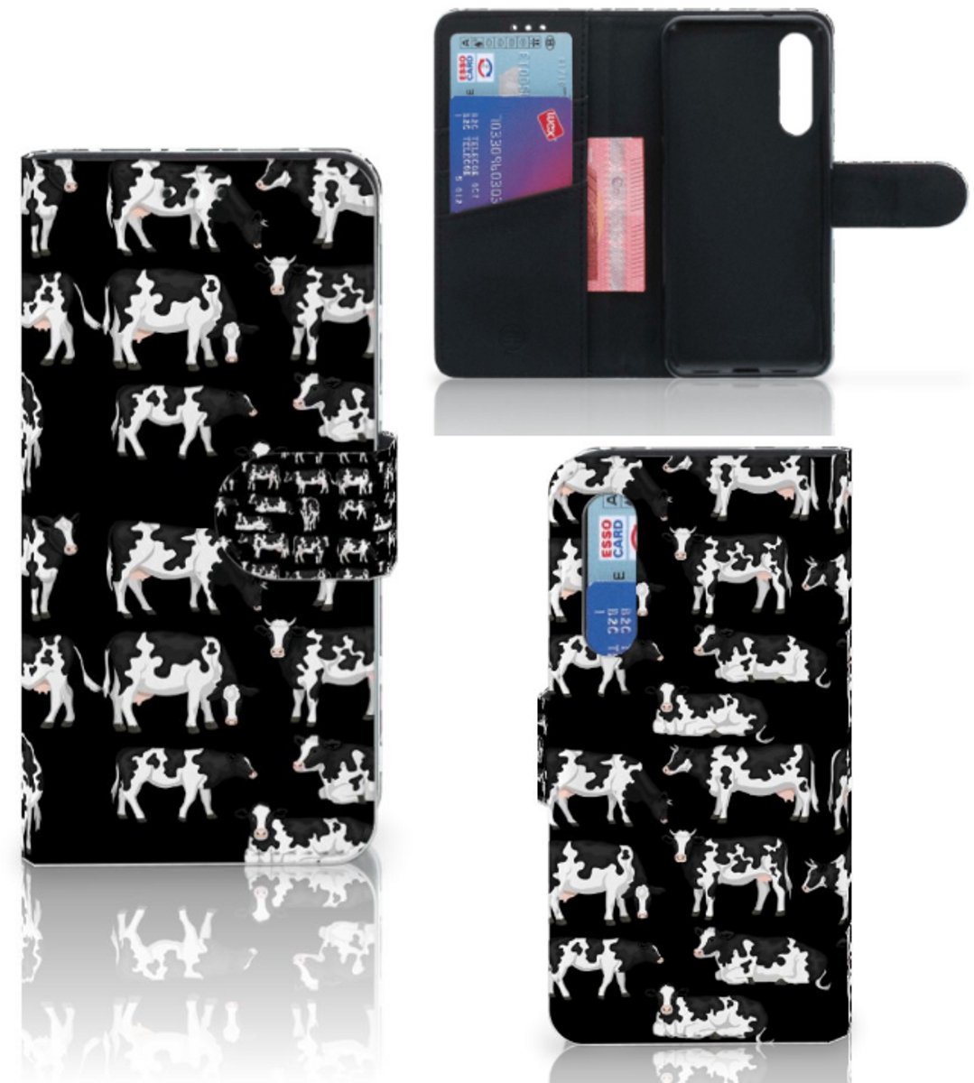 Xiaomi Mi 9 SE Telefoonhoesje met Pasjes Koetjes