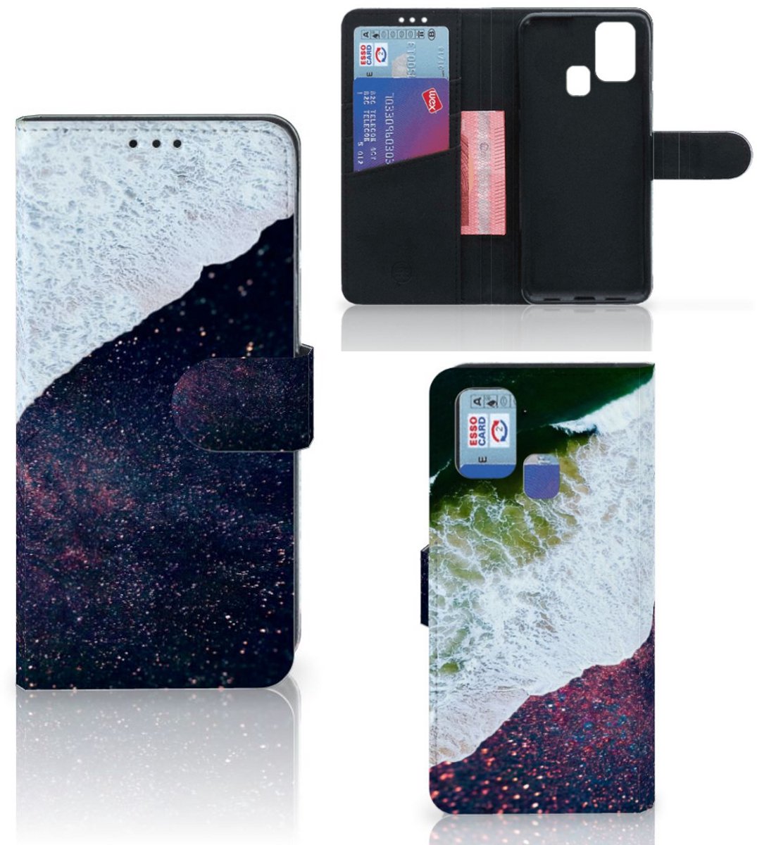 Samsung Galaxy M31 Book Case Sea in Space