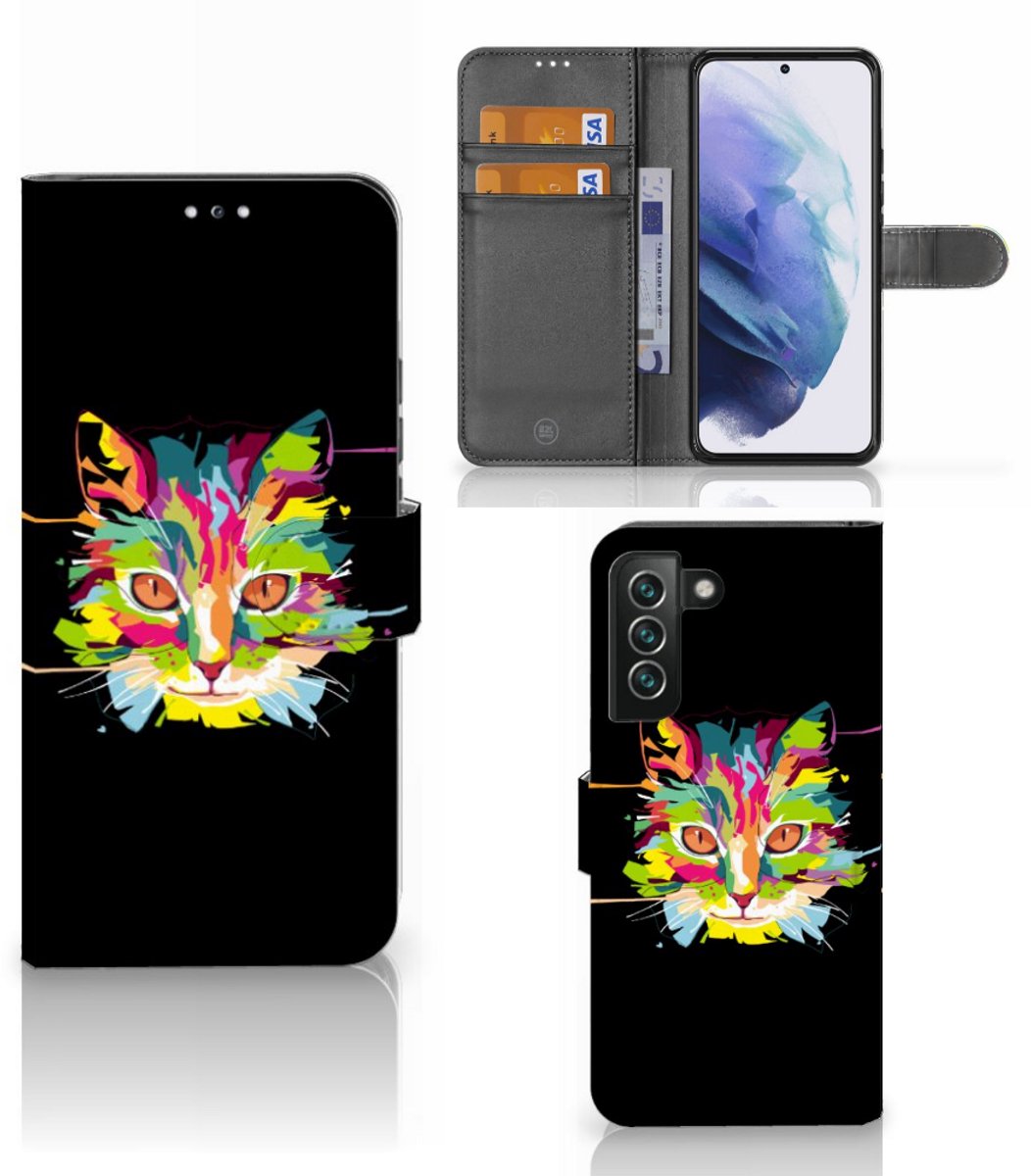 Samsung Galaxy S22 Plus Leuk Hoesje Cat Color