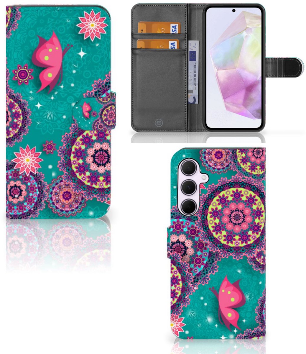 Samsung Galaxy A35 Hoesje Cirkels en Vlinders