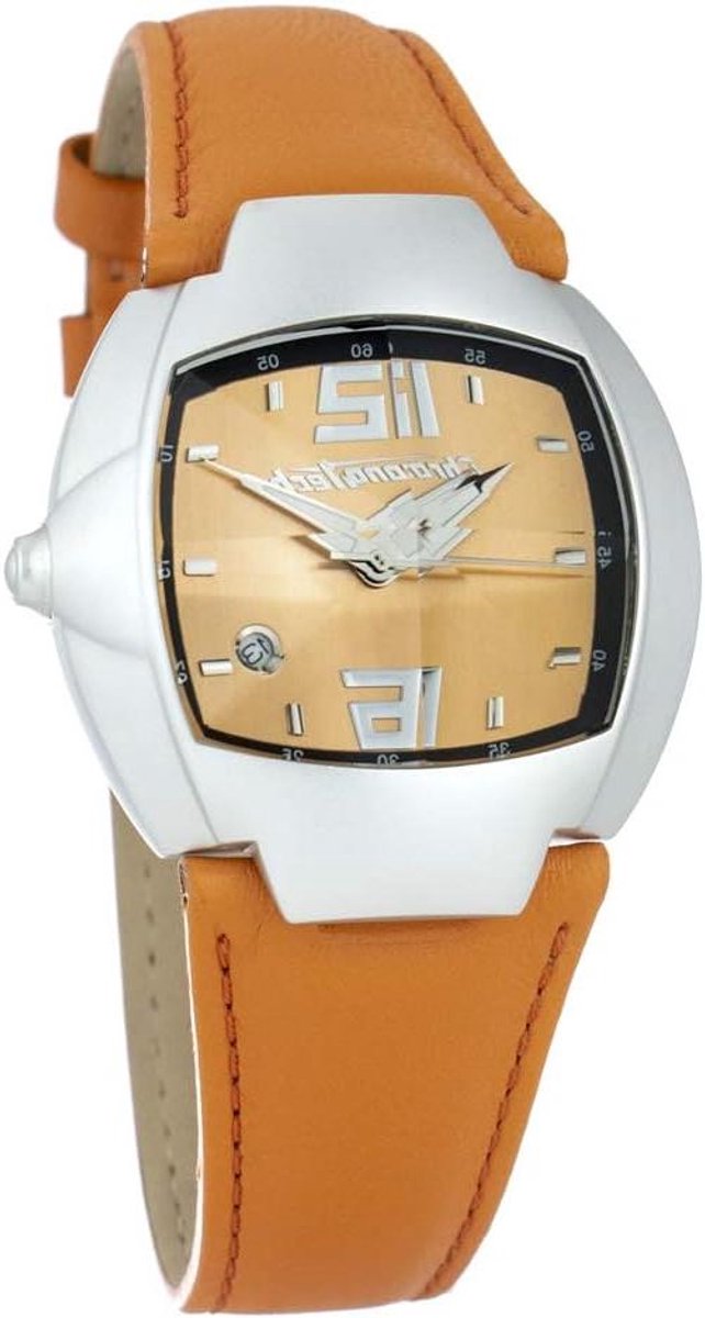 Heren Horloge - Analoog Digitaal Horloge - Tijdweergave - Stoffen Band - 41 mm - Lichtgrijs