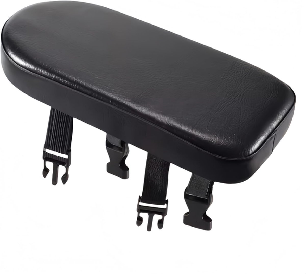 Fietszitkussen achter – fietsstoeltje achterzitje - 30x15 cm – Achterzitje – Inclusief voetsteunen – Fietszitset – Universele pasvorm – Extra dik - zacht – Zwart