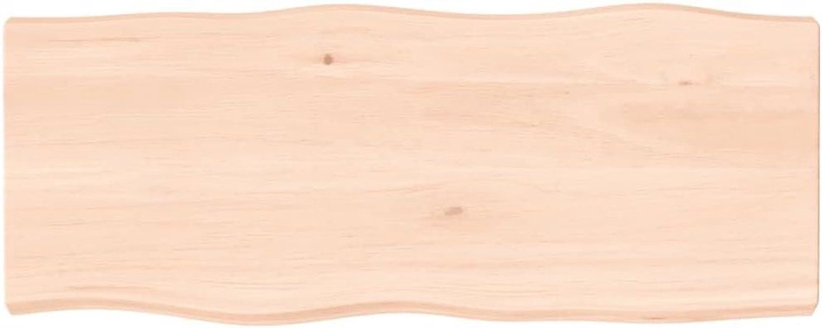 Tafelblad Massief Eikenhout - Houten Bureau Blad - Tafel Opfrissen - Handgemaakt met Natuurlijke Rand