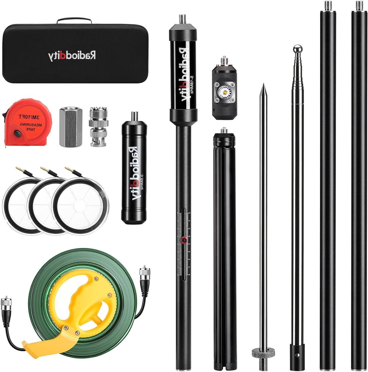 Draagbare HF Antenne - Korte Golf Antenne - Veld Gebruik - Snelle Afstemming - 100W CW - Zilver