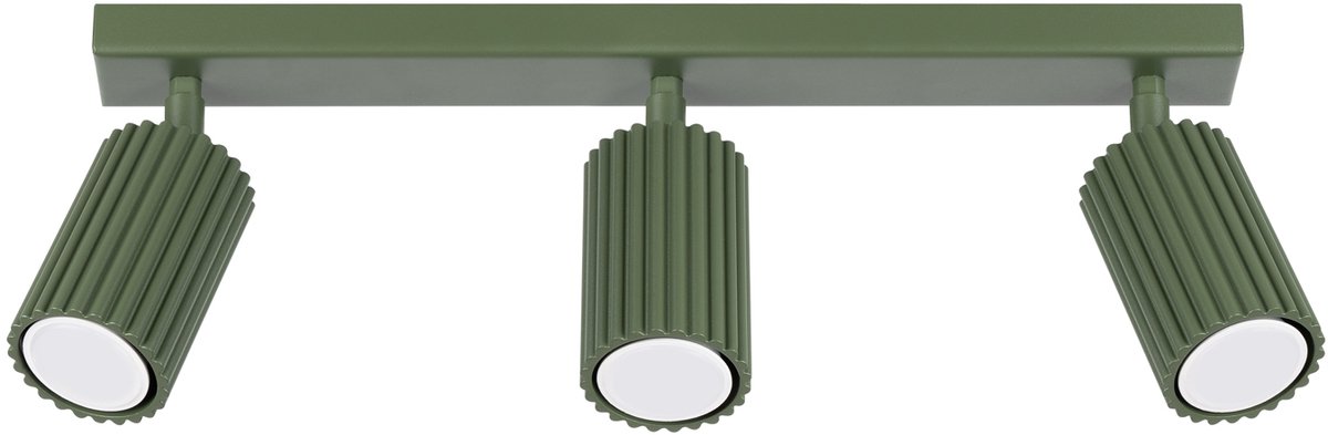 Lumilo Amber Serie - Reflector - Olijfgroen - Aluminium - 3x GU10