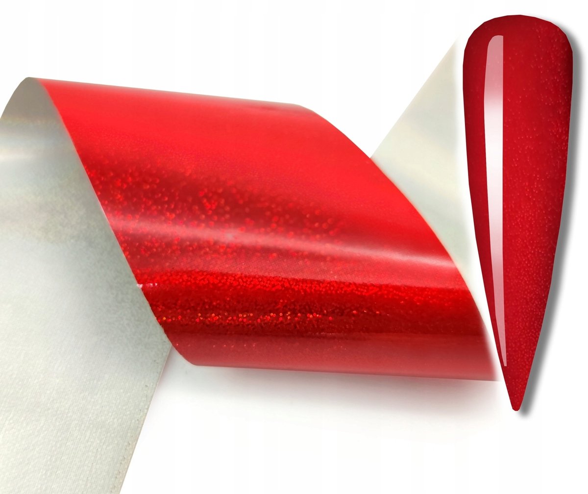 Frezarkowo - Transferfolie - Czerwony - Holografisch - 100cm x 4cm
