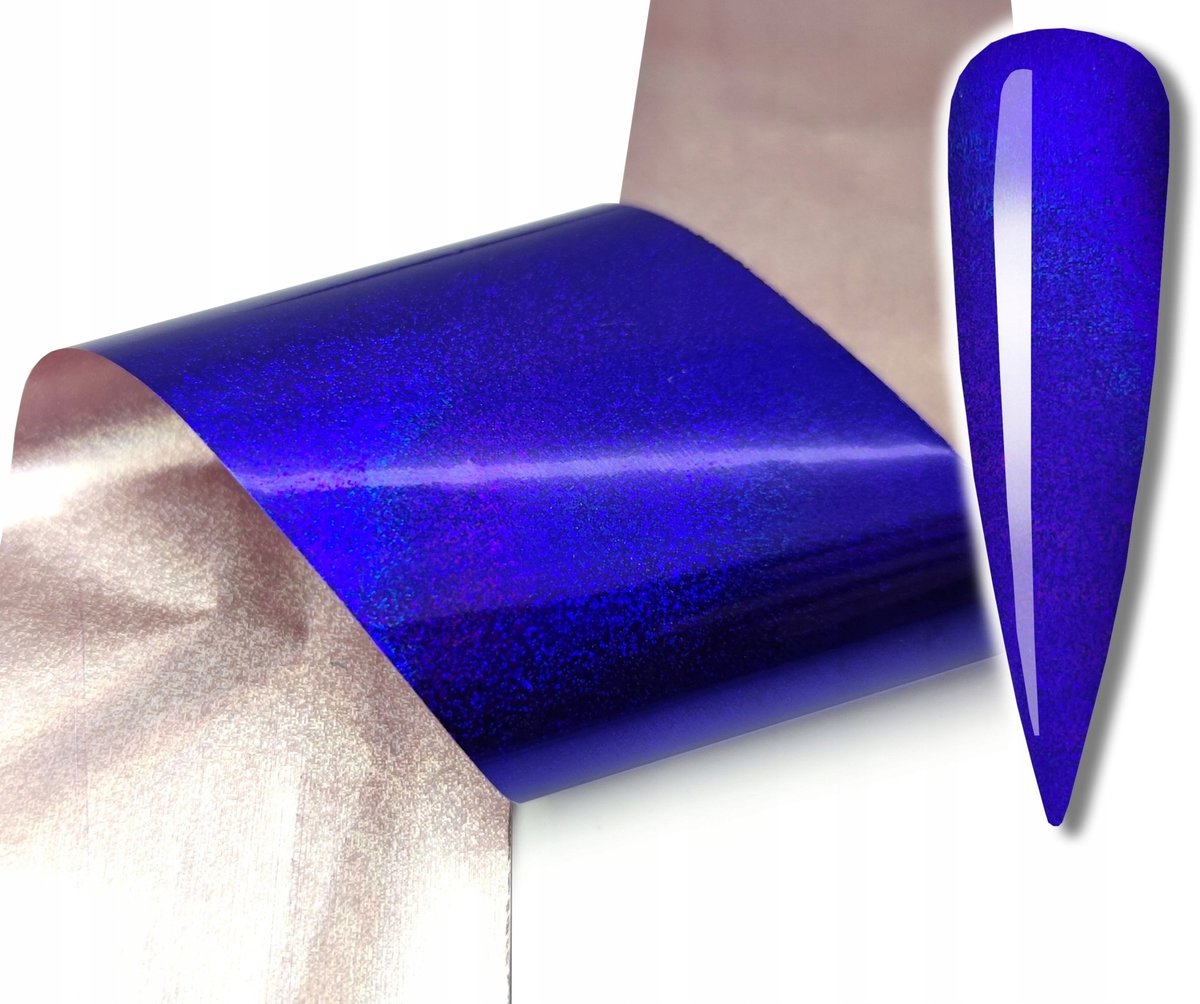 Frezarkowo - Folie Transfer - Niebieski - Holografisch - 100x4cm