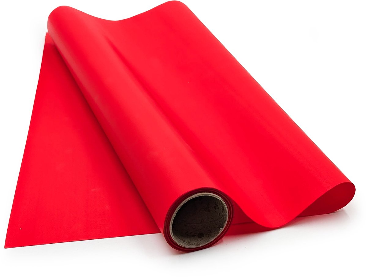 Enchanted Satin Aroma - Florale Geurfolie - Rood - Rol 50cm x 9m
