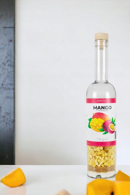 Bimberek - Własna Nalewka - Mango en Marakuja - 500ml - Liofilizowane Owoce — afbeelding 4