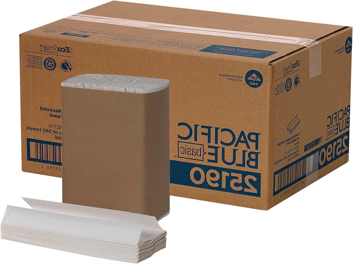 Papieren Handdoeken - Tork Handdoeken - Handen Drogen - Gerecyclede Vezels - 240 stuks - Wit