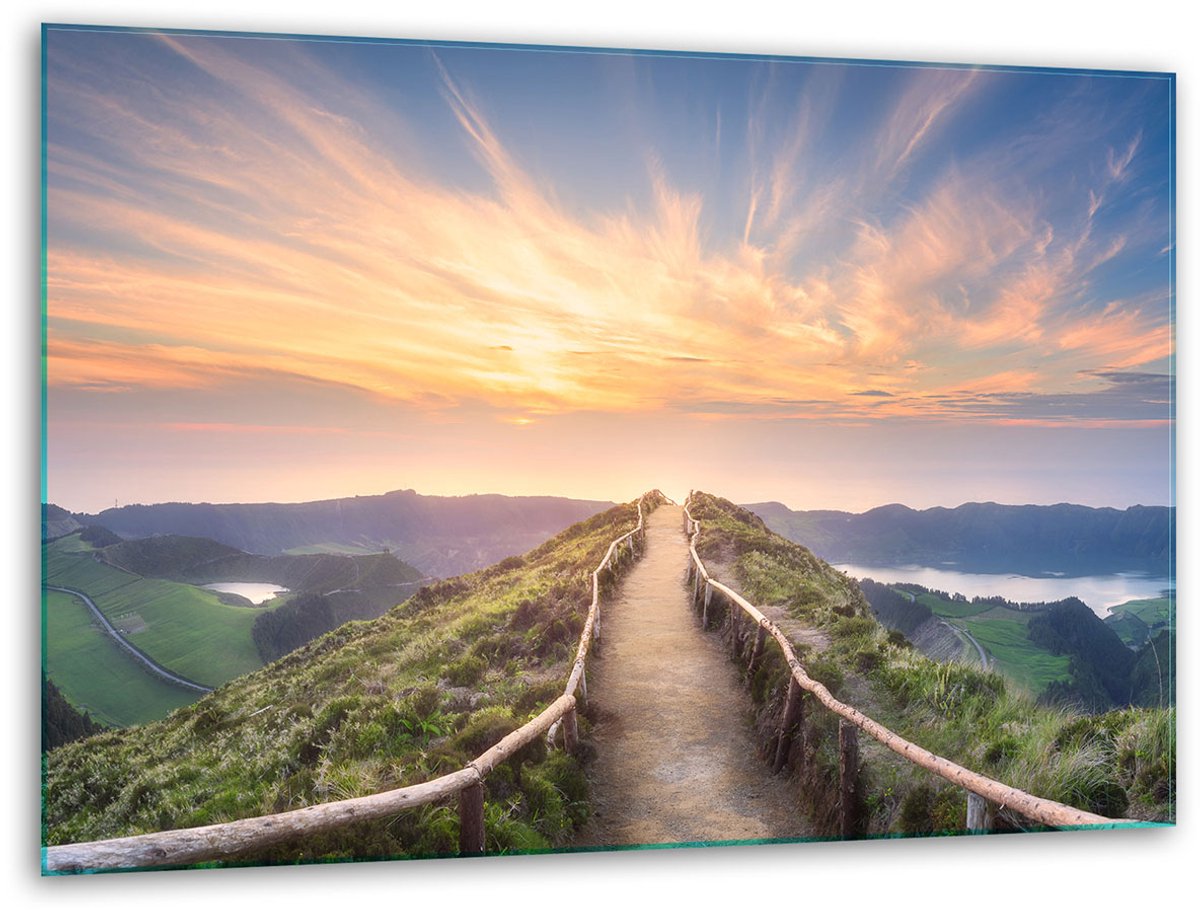TMK ArtDeko - Snijplank - 40x30 - Glazen - Kleurrijk Landschap