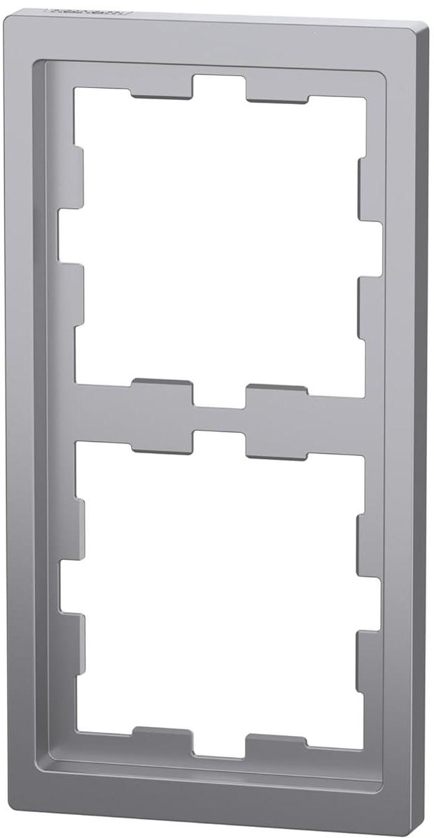 Afdekframe Stopcontacten - Schakelmateriaal Frame - Wandafwerking - Systeemontwerp - 163 x 90 mm - Roestvrij staal