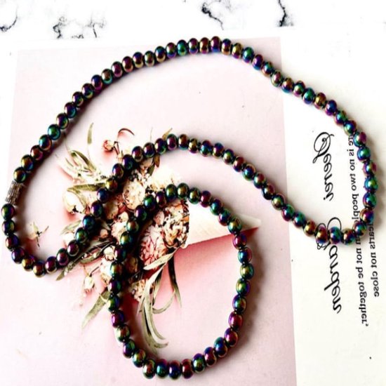 Hematiet Halsketting voor Gezondheid en Welzijn, Magnetische Therapie Sieraden voor Vrouwen en Mannen, Perfect Cadeau voor Elke Gelegenheid — afbeelding 4