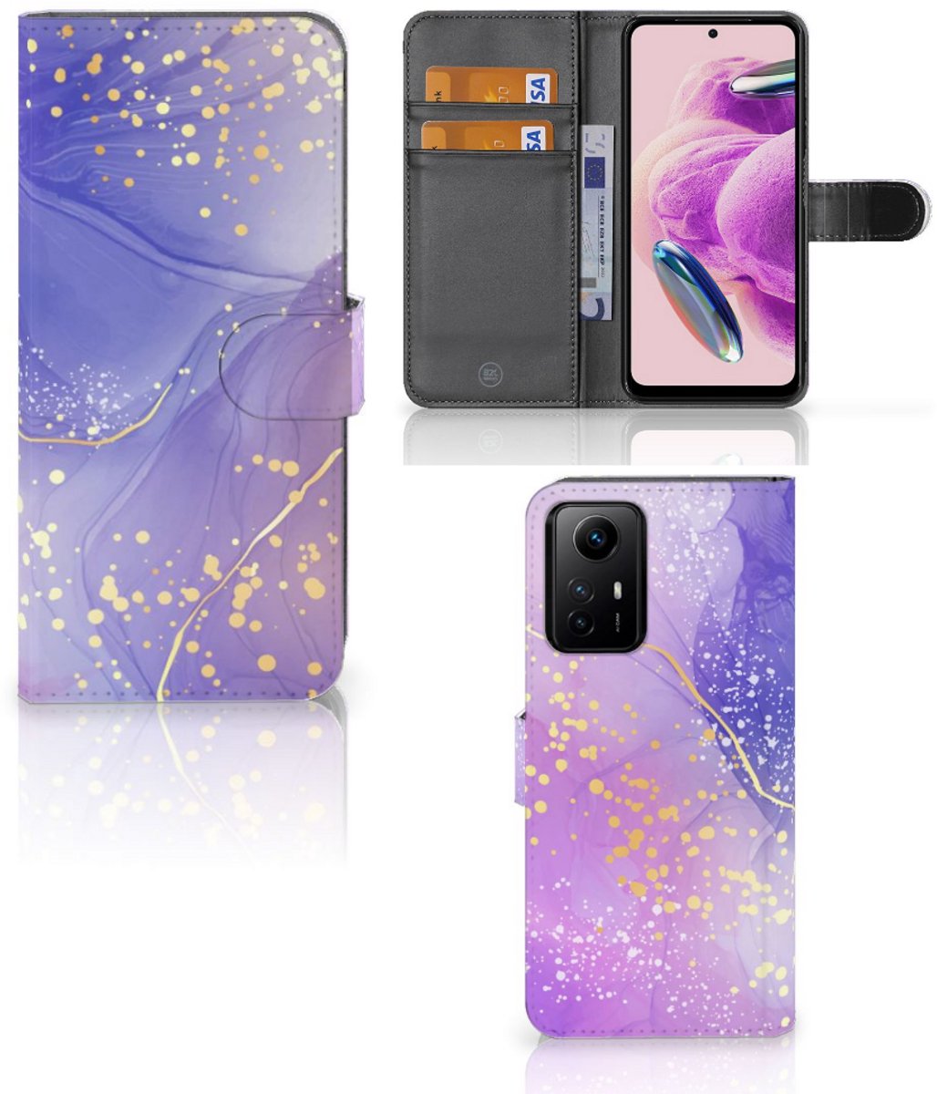 Hoesje voor Xiaomi Redmi Note 12S Watercolor Paars