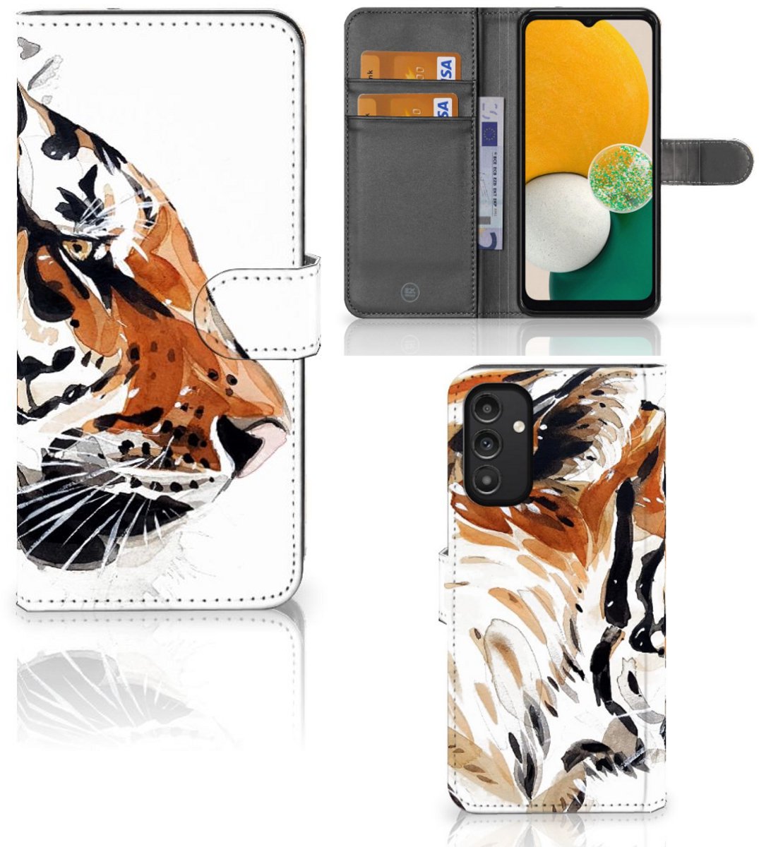Hoesje Samsung Galaxy A14 4G Watercolor Tiger