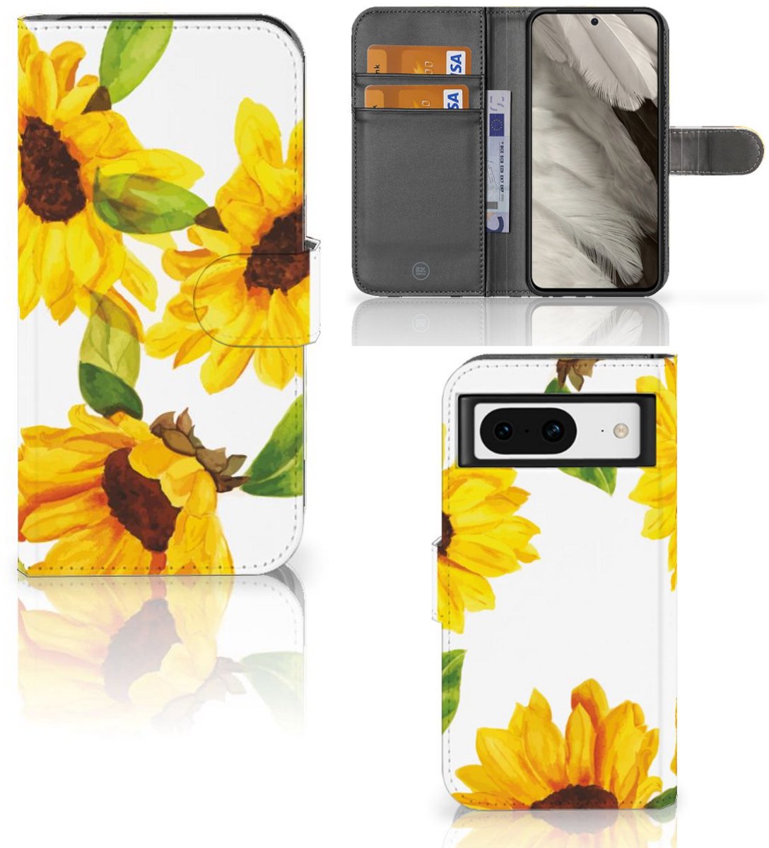Hoesje voor Google Pixel 8 Zonnebloemen