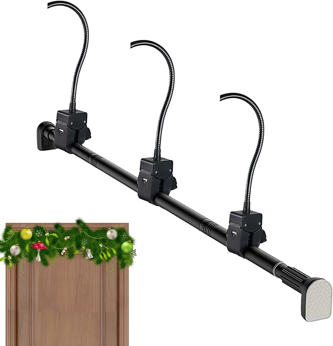 Kranshanger Voordeur - Deurhaak Ophangen - Decoratie Ophangen - Schadevrij Verstelbaar - 8