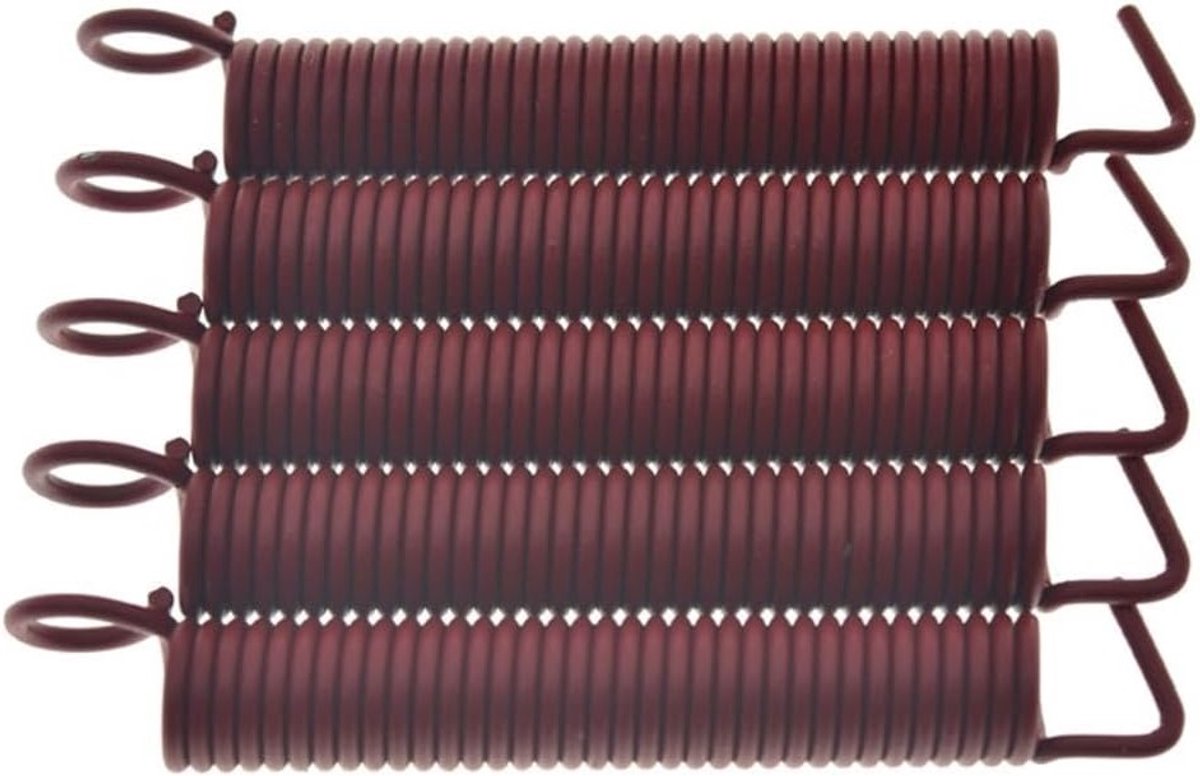 Premium 5-Pack Gitaar Tremolo Springs voor FR/ST/Strat Tremolos - Rood, Hoge Spanning, Tension Vering