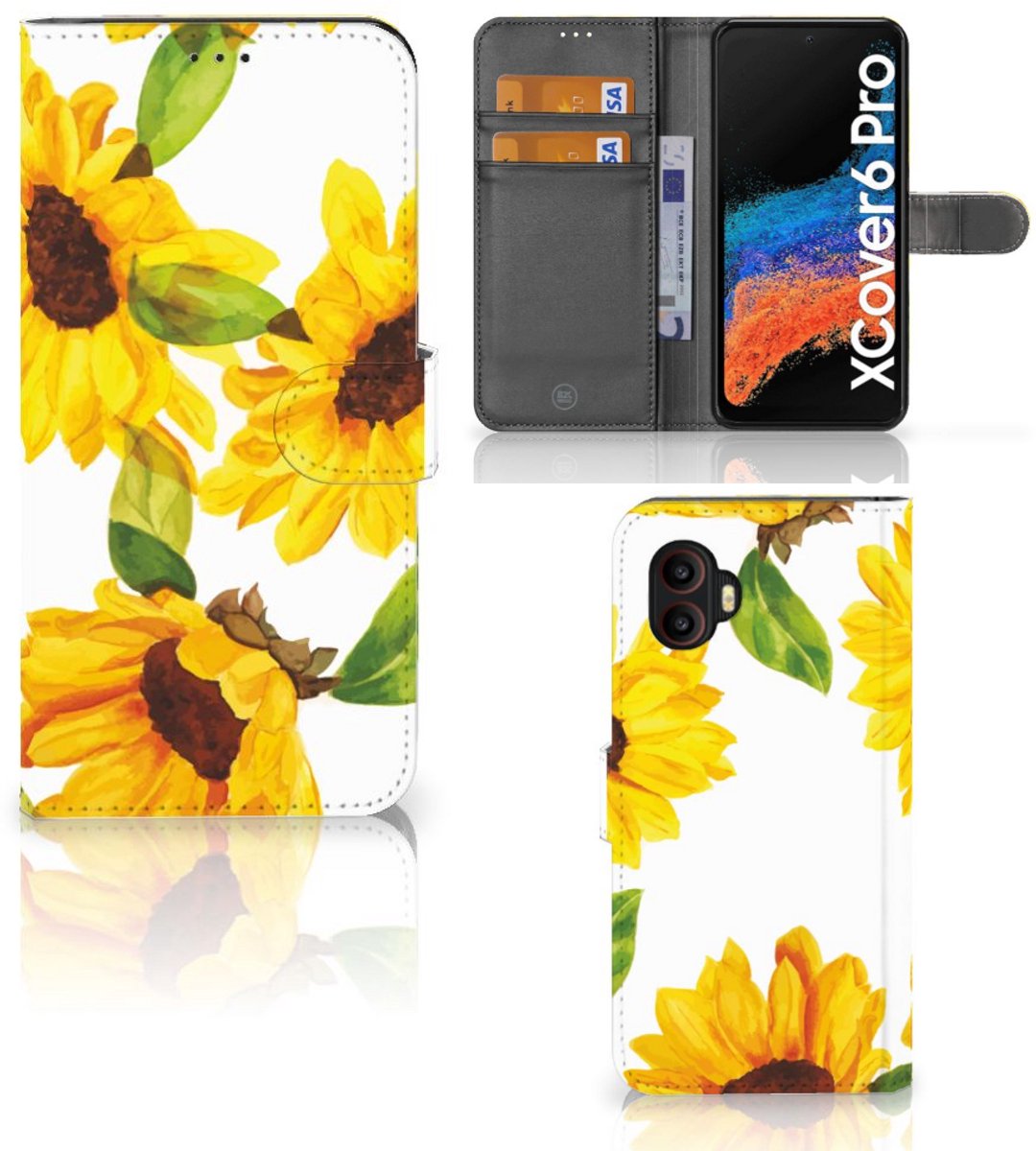 Hoesje voor Samsung Galaxy Xcover 6 Pro Zonnebloemen