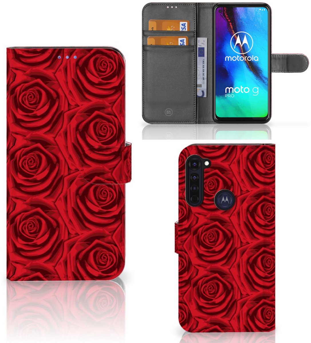 Motorola Moto G Pro Hoesje Red Roses