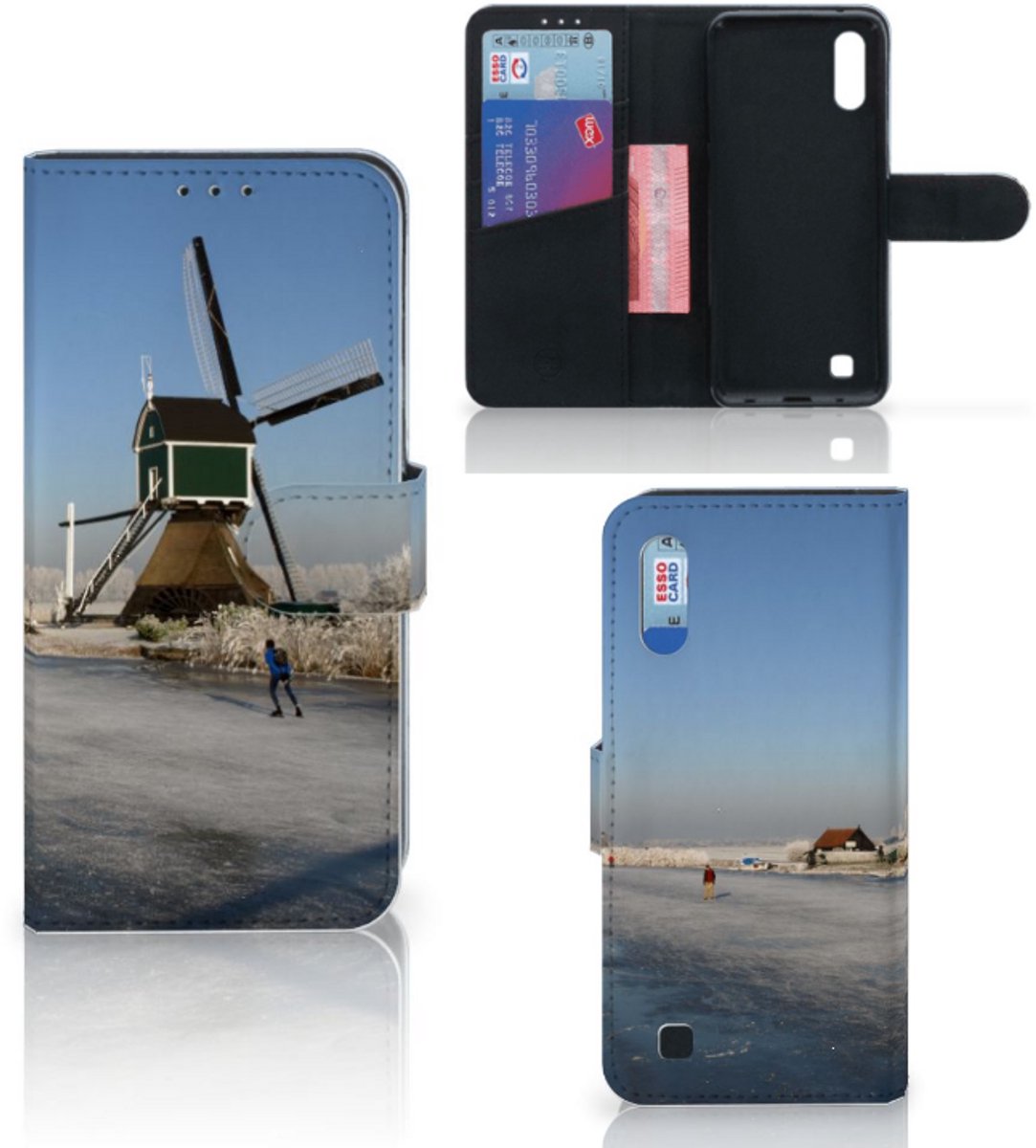Samsung Galaxy M10 Flip Cover Schaatsers
