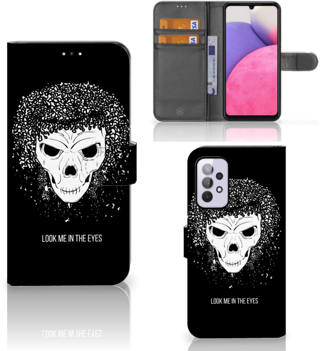 Telefoonhoesje met Naam Samsung Galaxy A33 5G Skull Hair