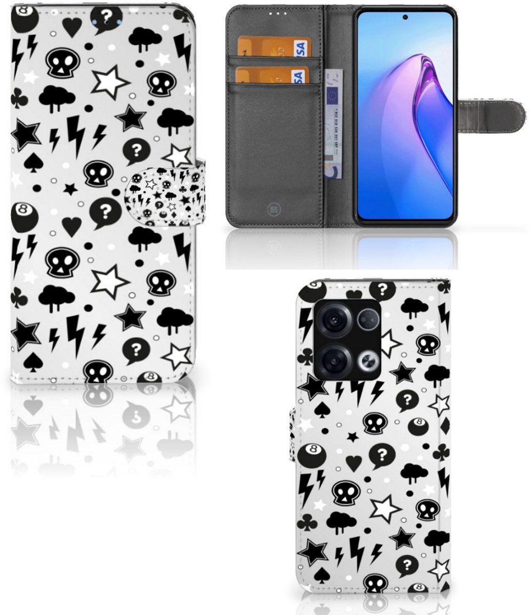 Telefoonhoesje met Naam OPPO Reno8 Pro Silver Punk