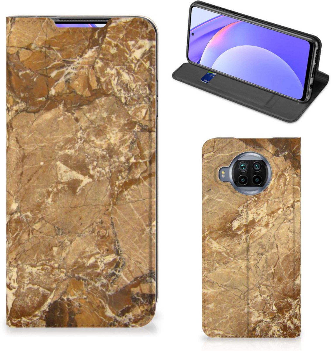 Xiaomi Mi 10T Lite Standcase Marmer Creme