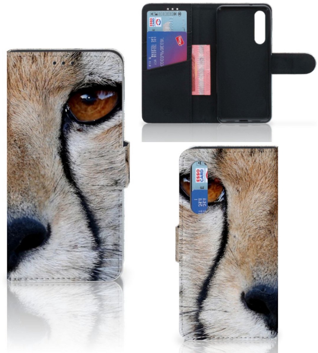 Xiaomi Mi 9 SE Telefoonhoesje met Pasjes Cheetah