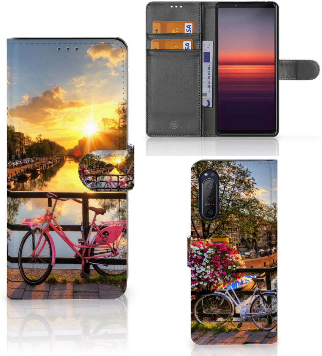Sony Xperia 5II Flip Cover Amsterdamse Grachten