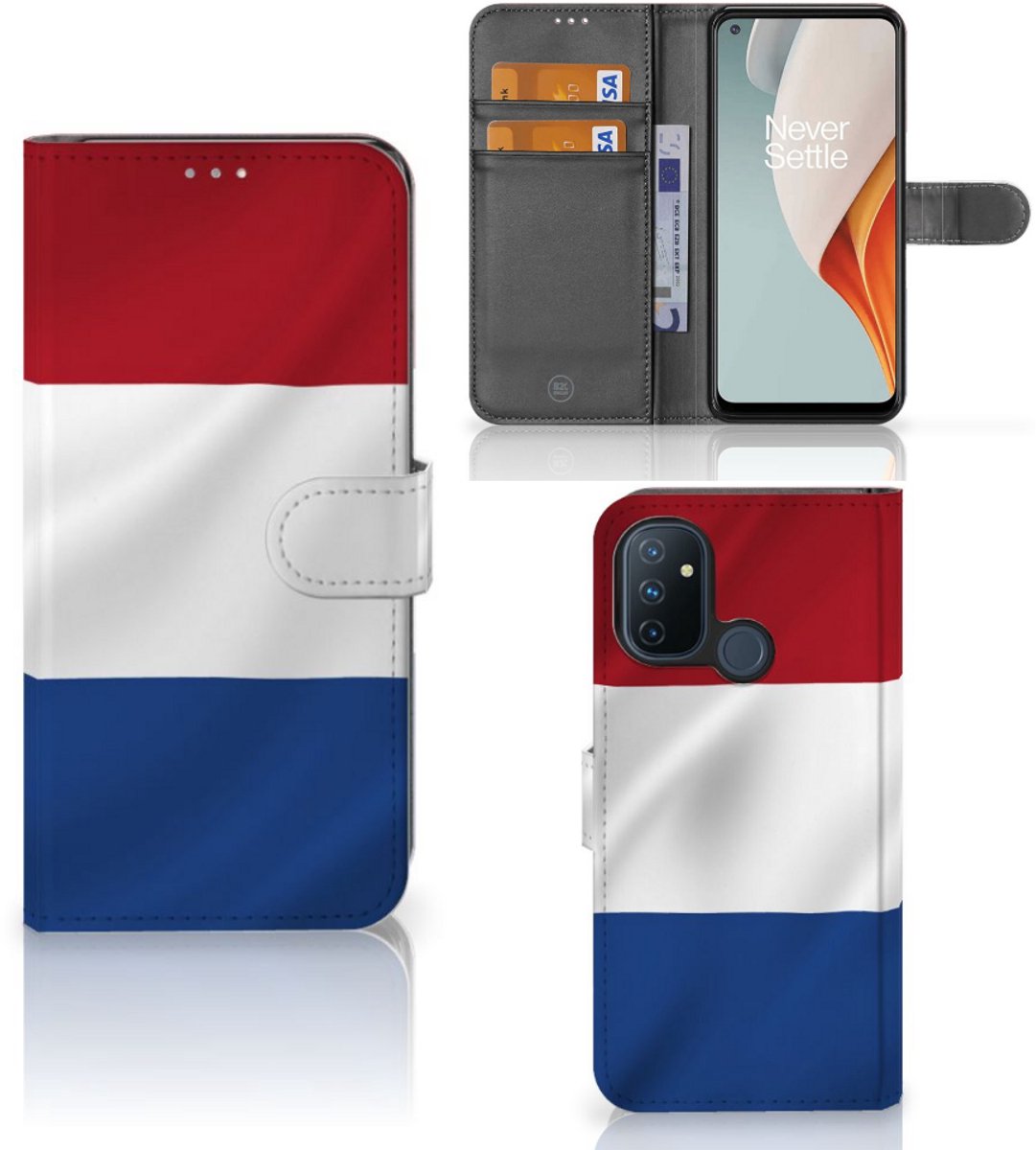 OnePlus Nord N100 Bookstyle Case Nederlandse Vlag