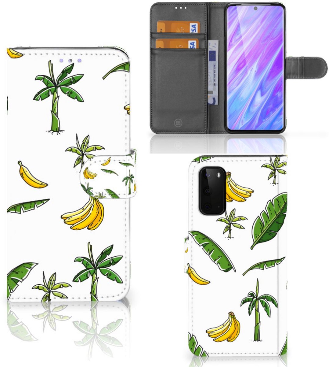 Boekhoesje voor Samsung Galaxy S20 Hoesje Banana Tree