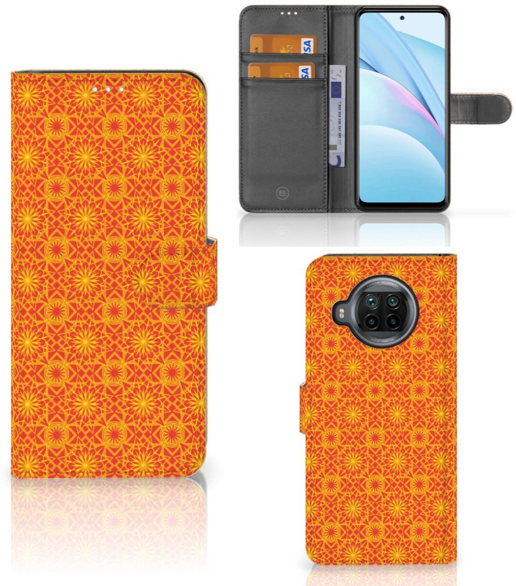 Xiaomi Mi 10T Lite Telefoon Hoesje Batik Oranje