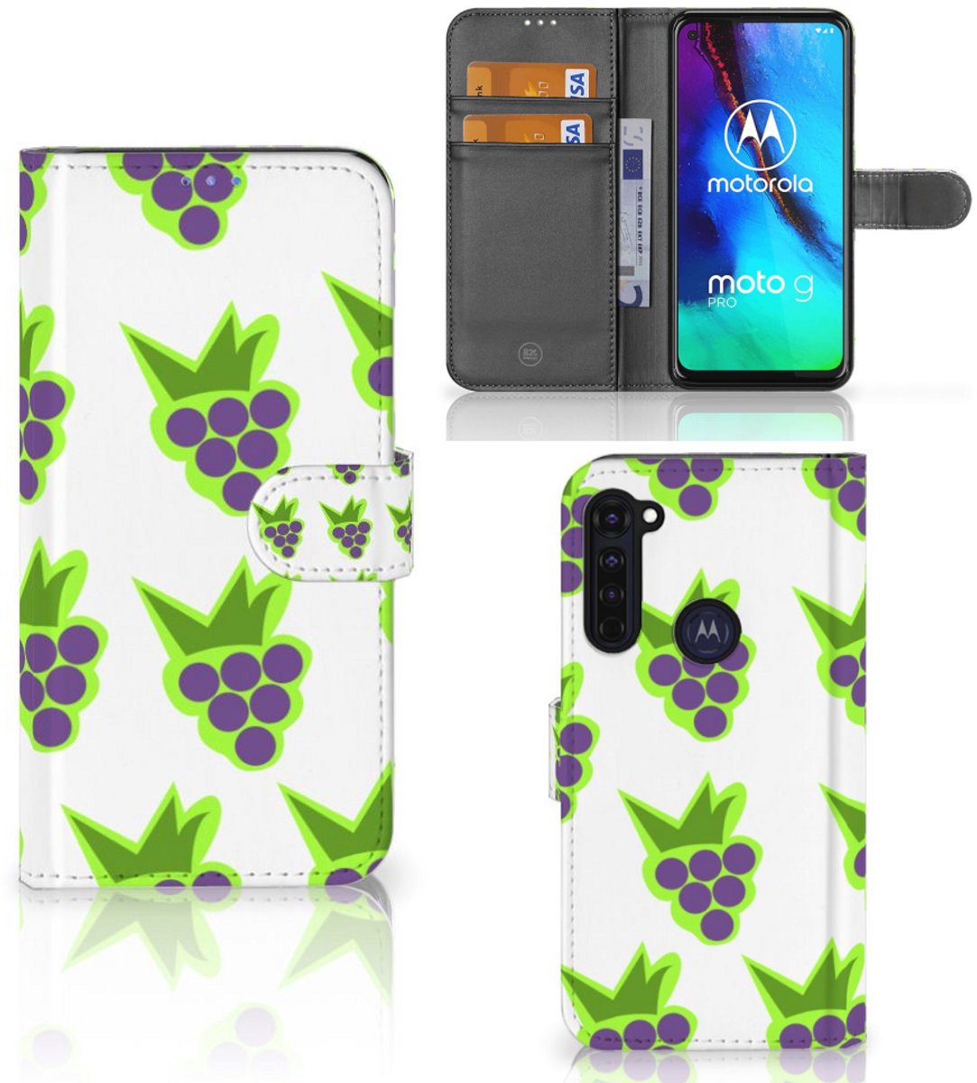 Motorola Moto G Pro Book Cover Druiven