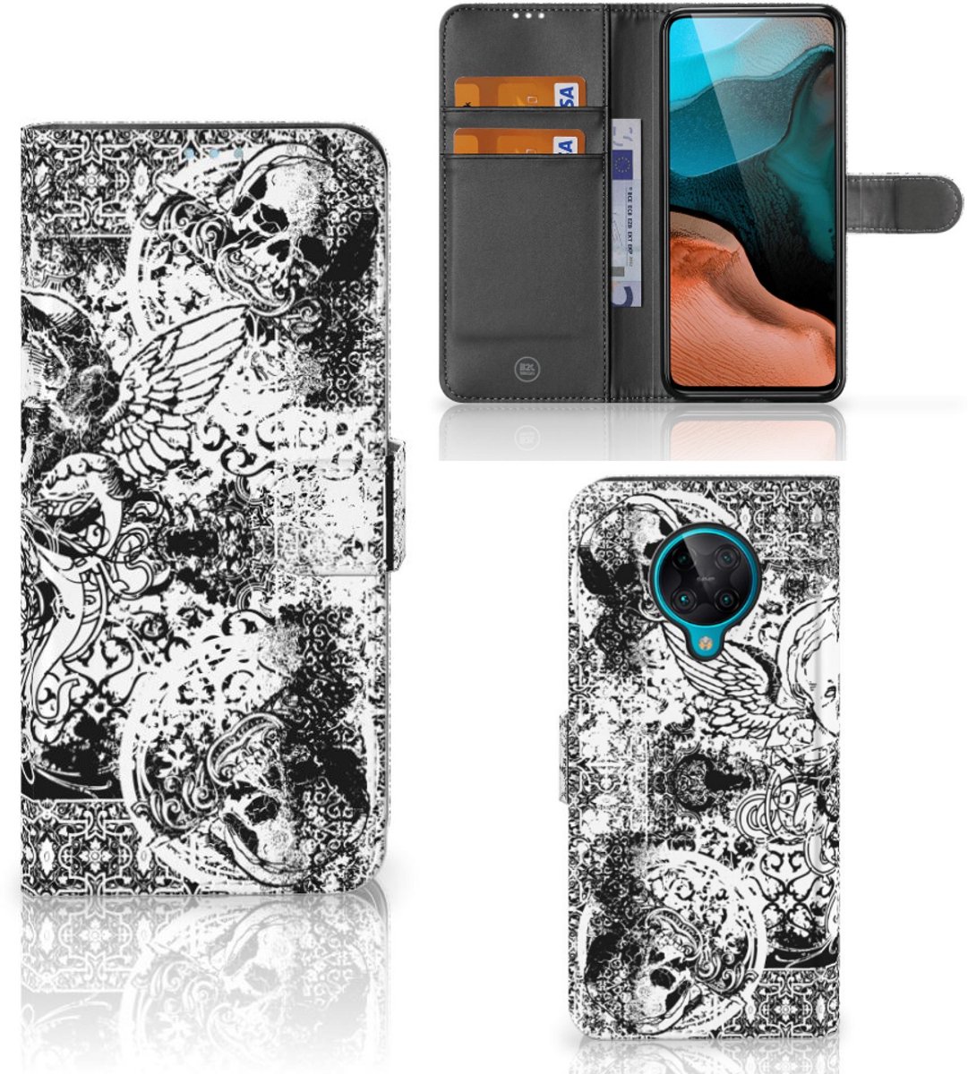 Telefoonhoesje met Naam Xiaomi Poco F2 Pro Skulls Angel