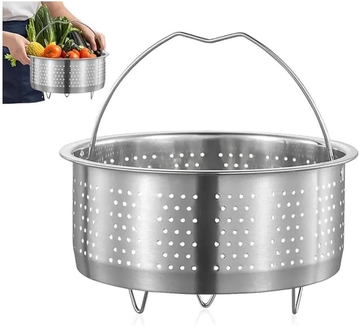 Stoominzet Pan - Stoommand - Gezond Koken - Universeel Formaat - 20cm Diameter