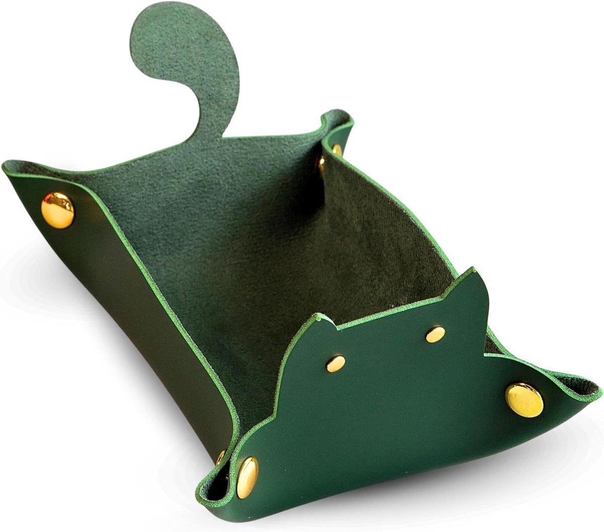 Dobbelsteen Lade - Katten Bak - Tafelspel Bescherming - Snelle Montage - Rechthoekig - Groen