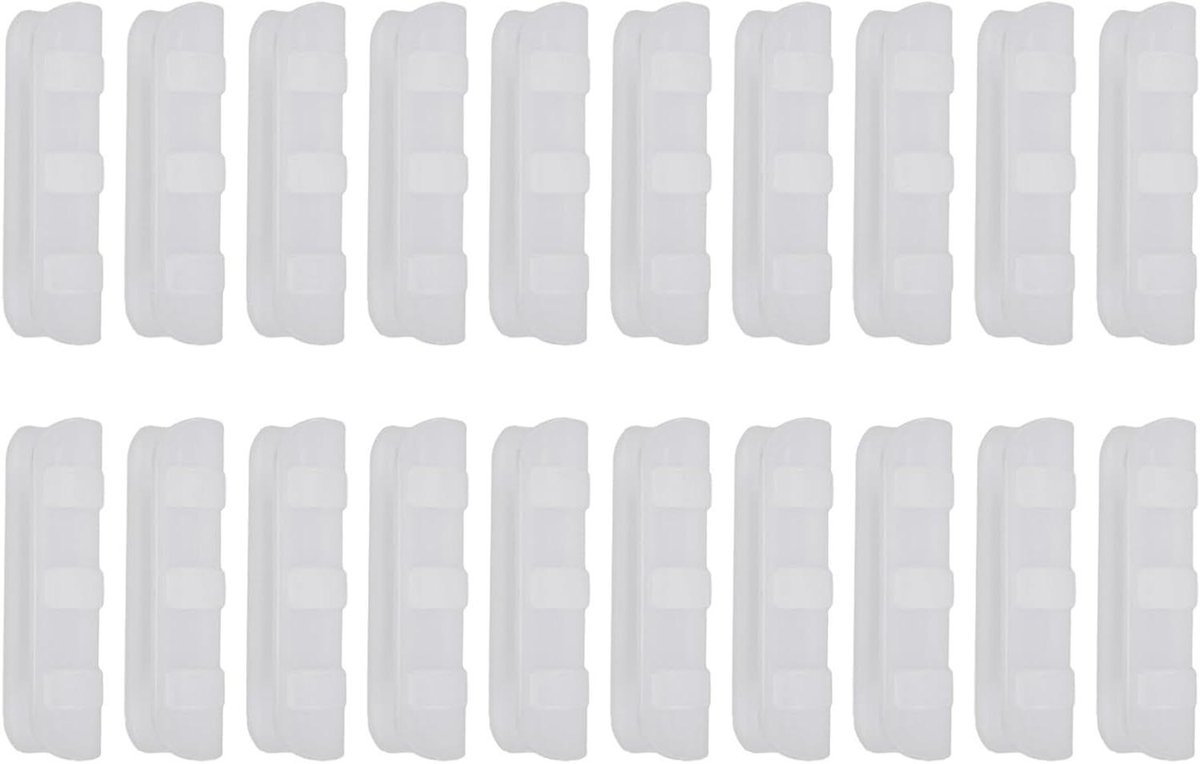 Broeikasfilmclips - Kas klemmen - Kasfolie bevestigen - Temperatuurbestendig - 20 stuks - Wit